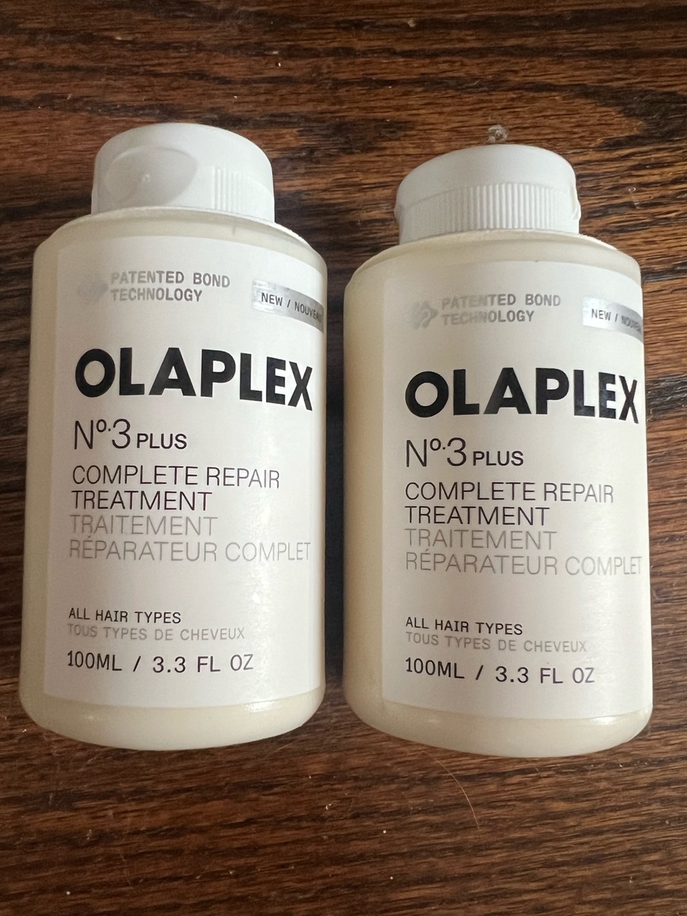 NWT OLAPLEX No.3 Plus Complete Repair Treatment - Set of 2 3.3oz 100ml